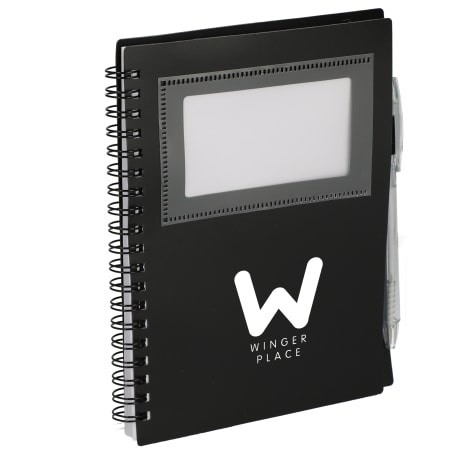 FSC® Recycled 5" x 7" Star Spiral Notebook with Pe 39