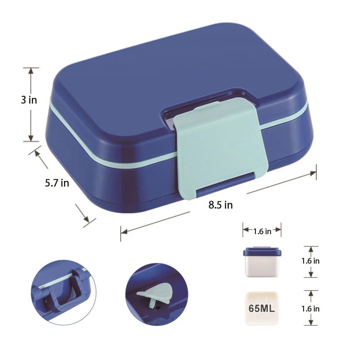 Reusable layered Compartment Food Lunch Box with cutlery 7