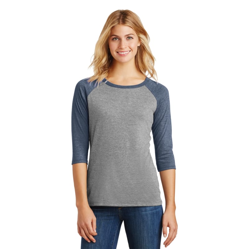 District Women's Perfect Tri 3/4-Sleeve Raglan. 31