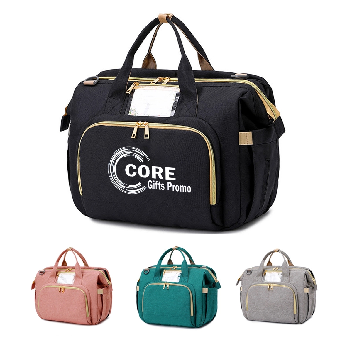 Multifunction Tote Mommy Bag, custom tote bag with logo imprint 2