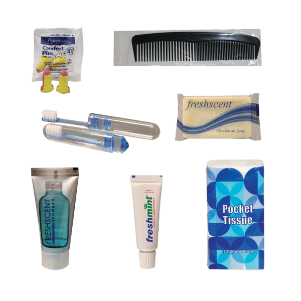 Travel & Hygiene Kit in a Zippered Pouch 4