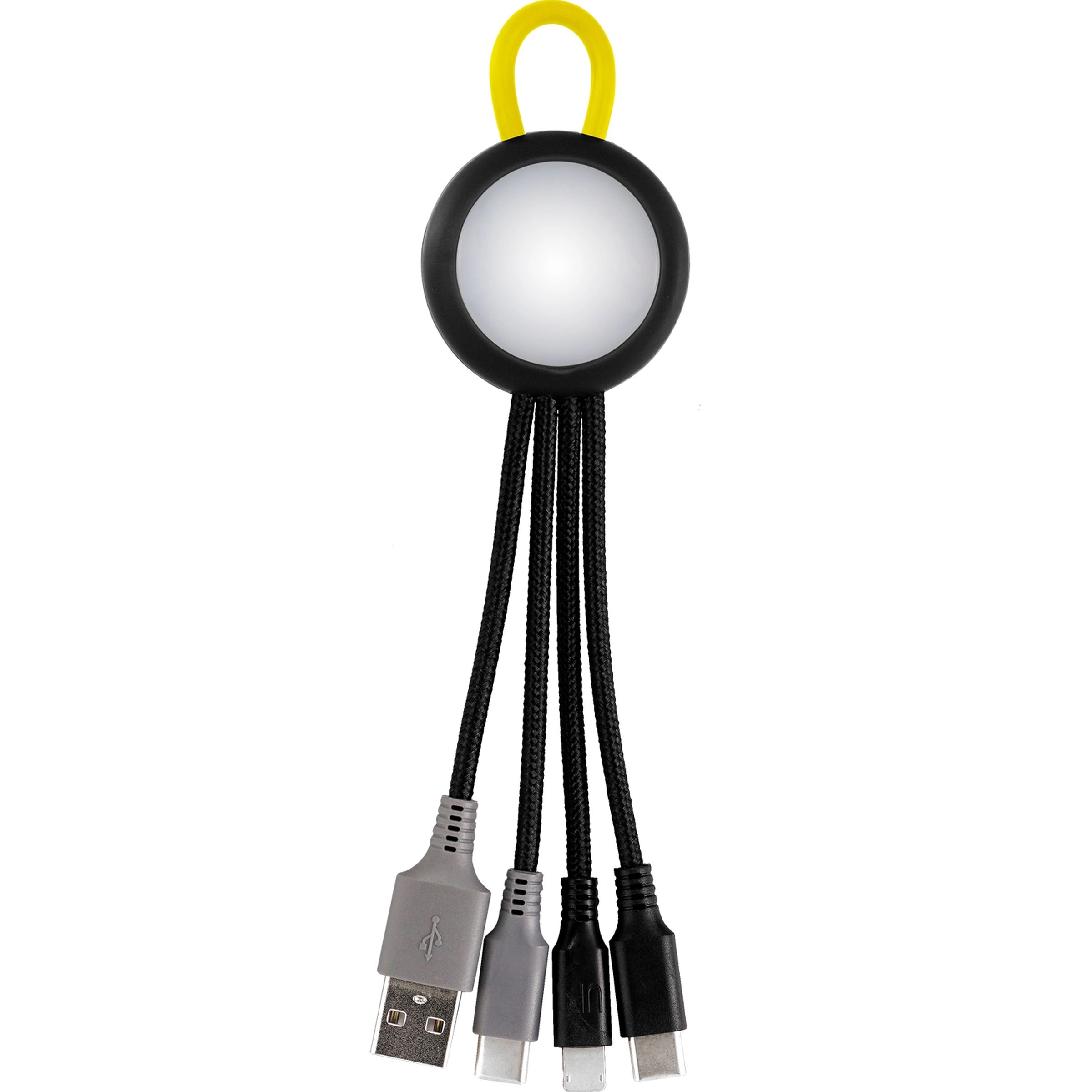 Clearview Light Up Loop Dual Input 3-in-1 Charging Cable 12