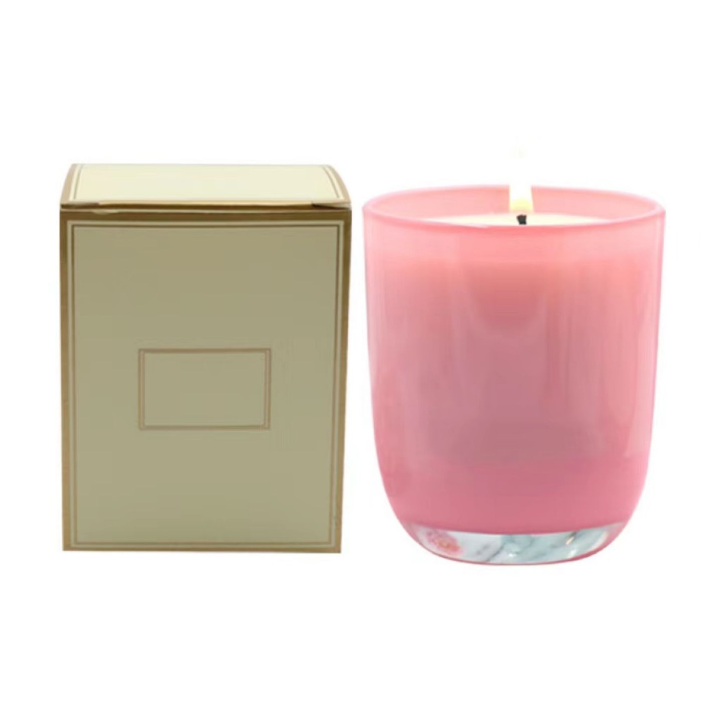 Vintage Light Pink Scented Soybean Wax Candle 3
