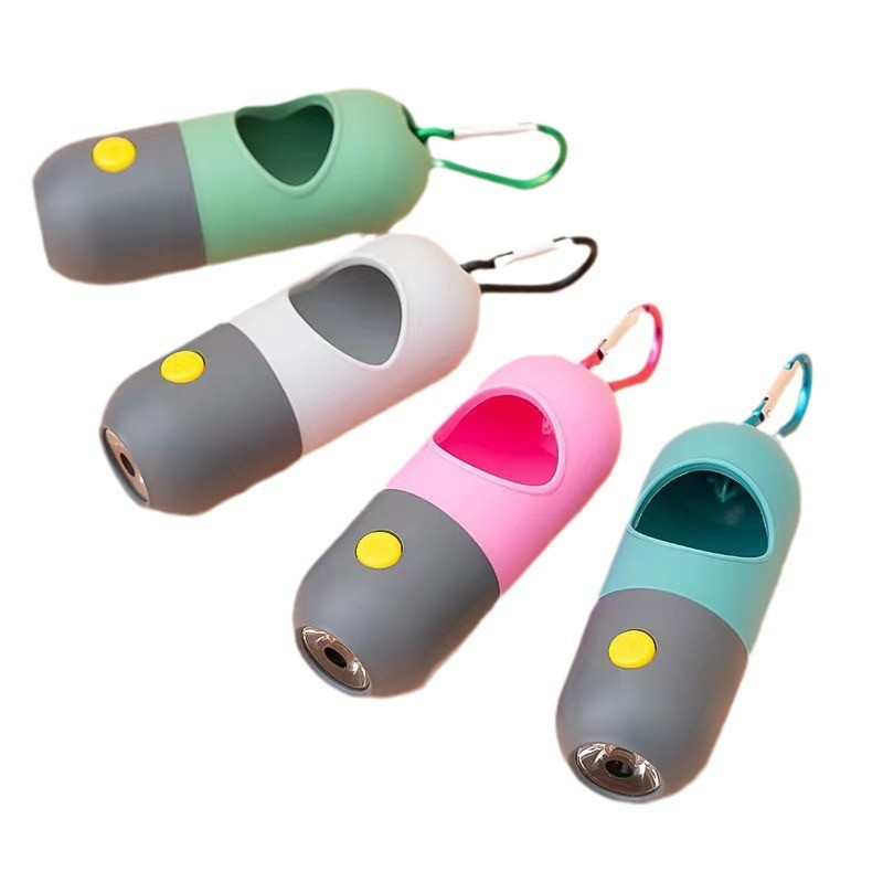 LED Flashlight Dog Waste Bag Holder 2