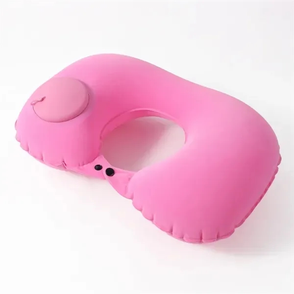 Inflatable U-Shaped Travel Neck Pillow - Easy Press Design 8