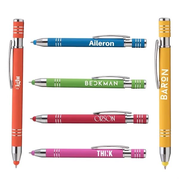 Marin Softy w/ Stylus - Laser Engraved - Metal Pen