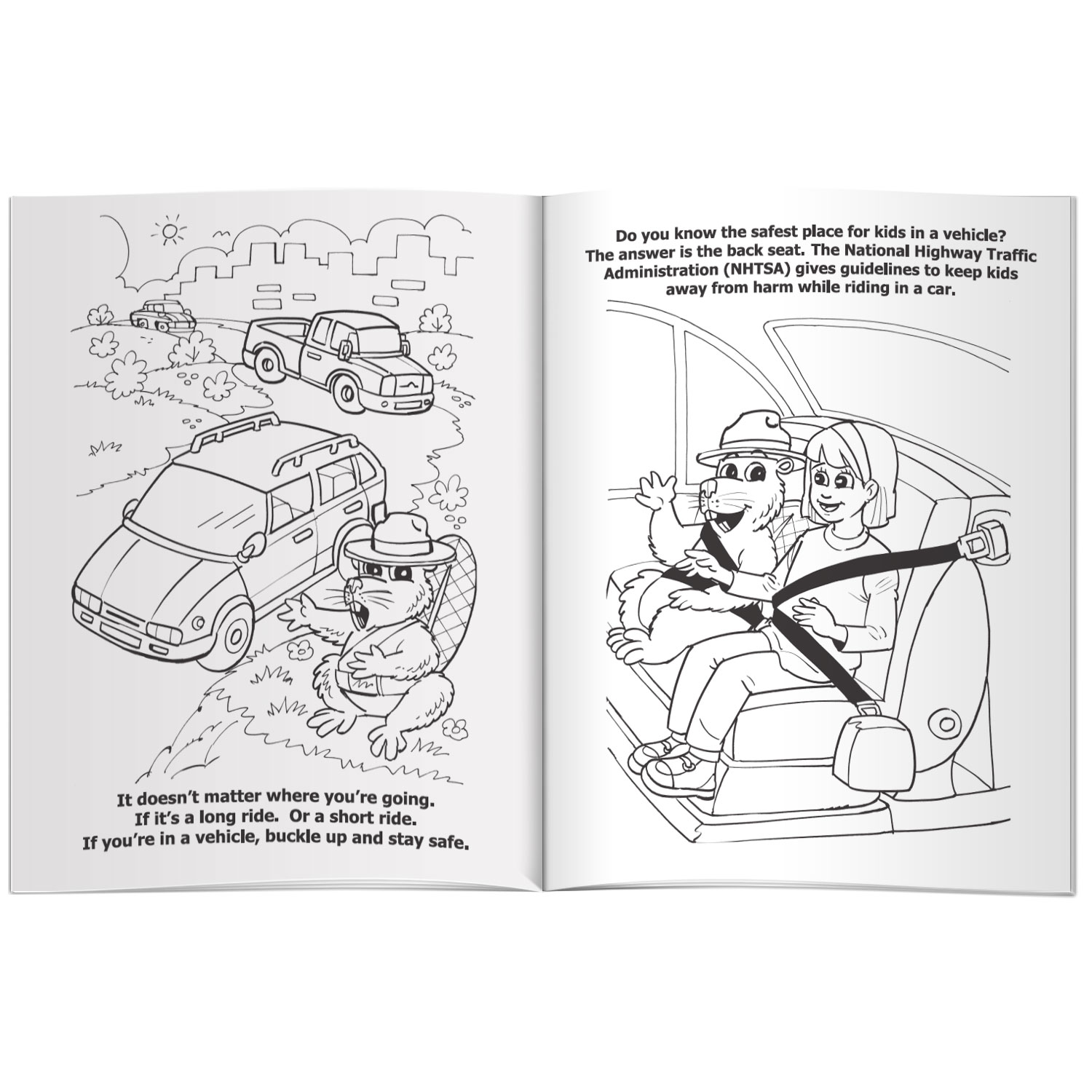 Combo Pack - CB1030 Coloring Book & 4-Pack of Crayons (Imprinted) in a Poly Bag 5