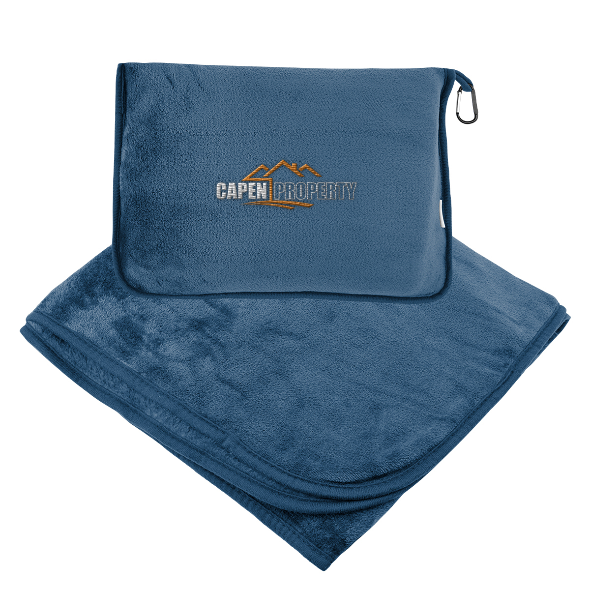En Route rPET Travel Blanket With Trolley Pillow Pouch 13