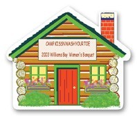 USA Made Premium UV Window Micro-Suction Cling Decal (2.125"x2.5") House Shape