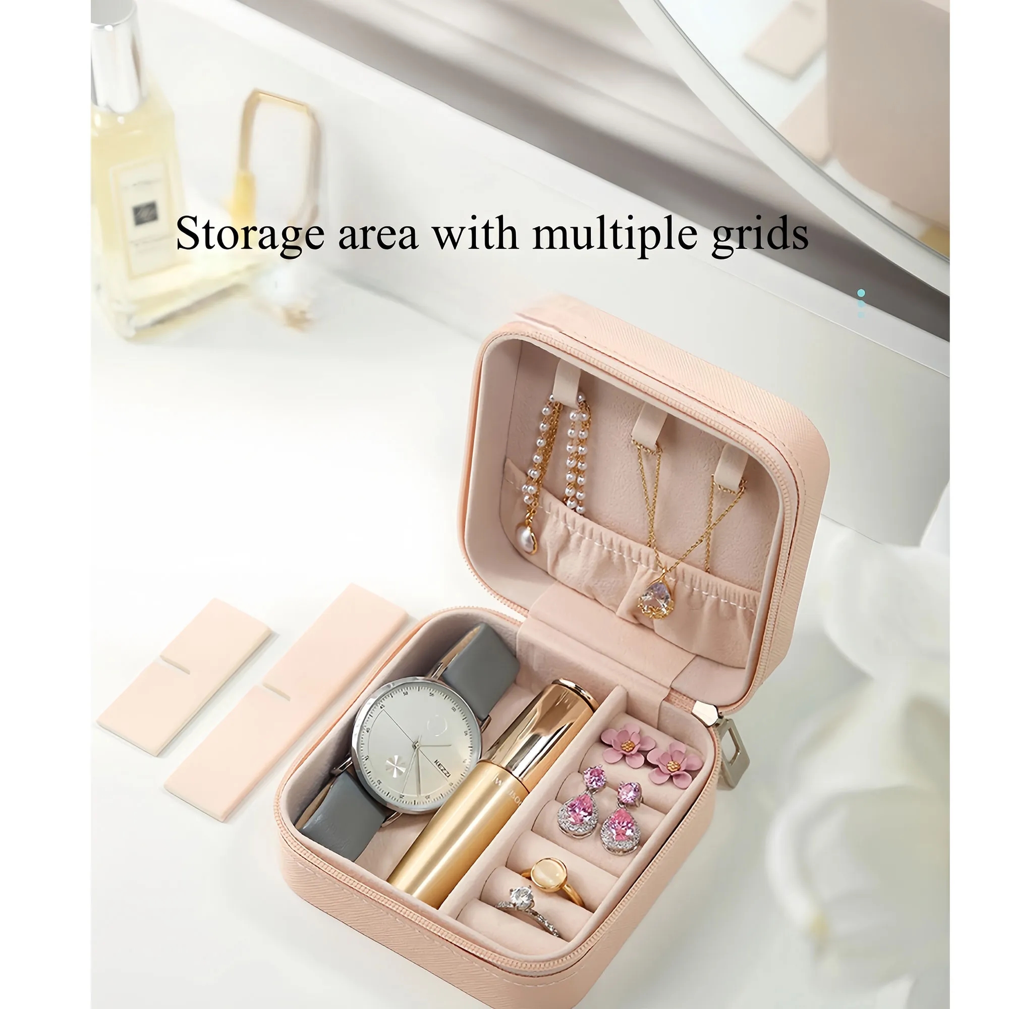 Stylish Jewelry Storage Box With Anti Tangle Design 9