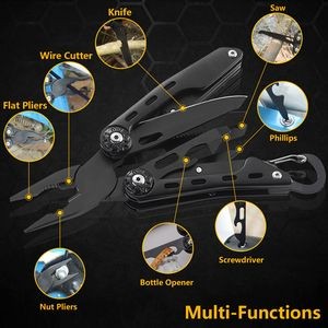 Versatile Stainless Steel Multi Tool With Carabiner Clip 17