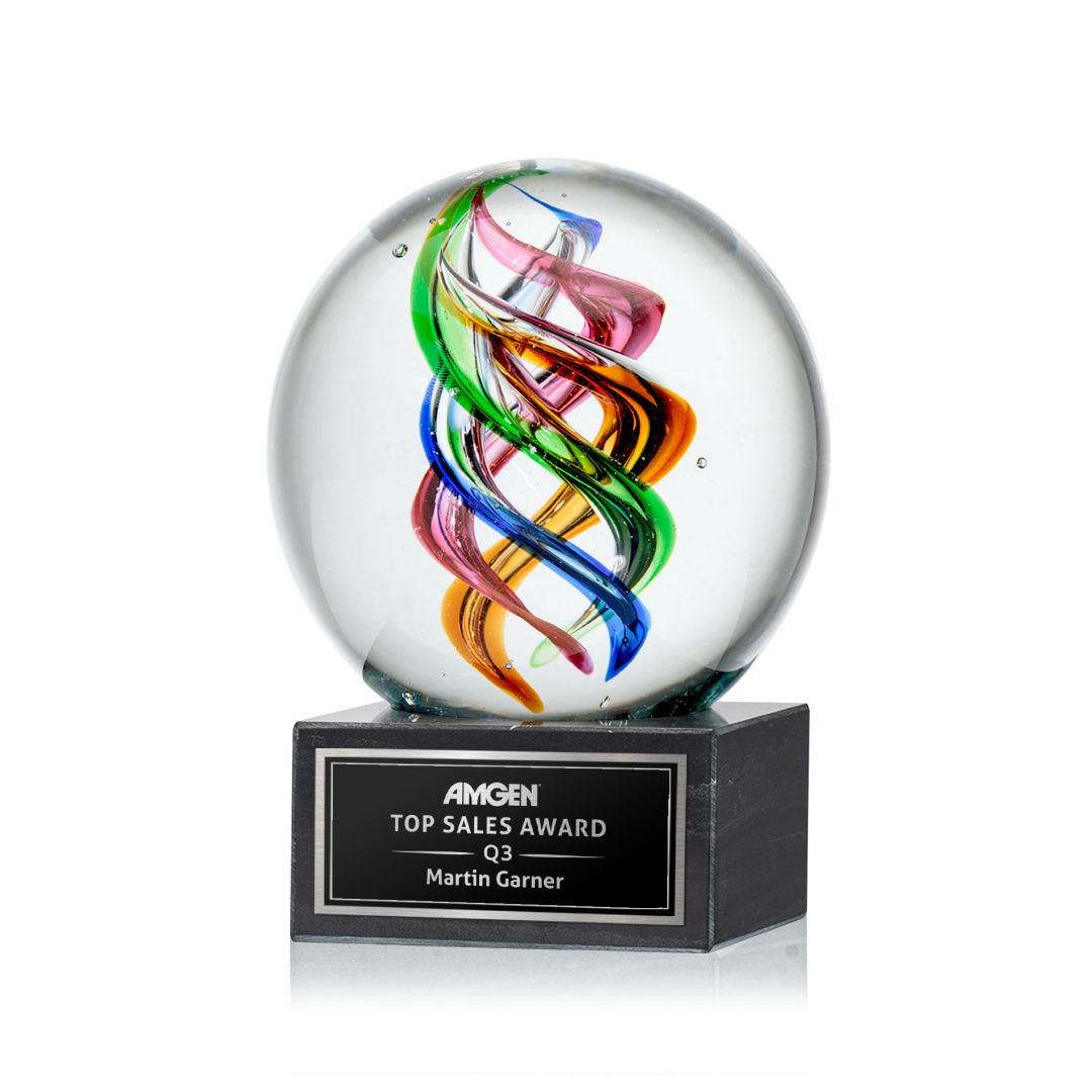 Galileo Award on Square Marble Base 9