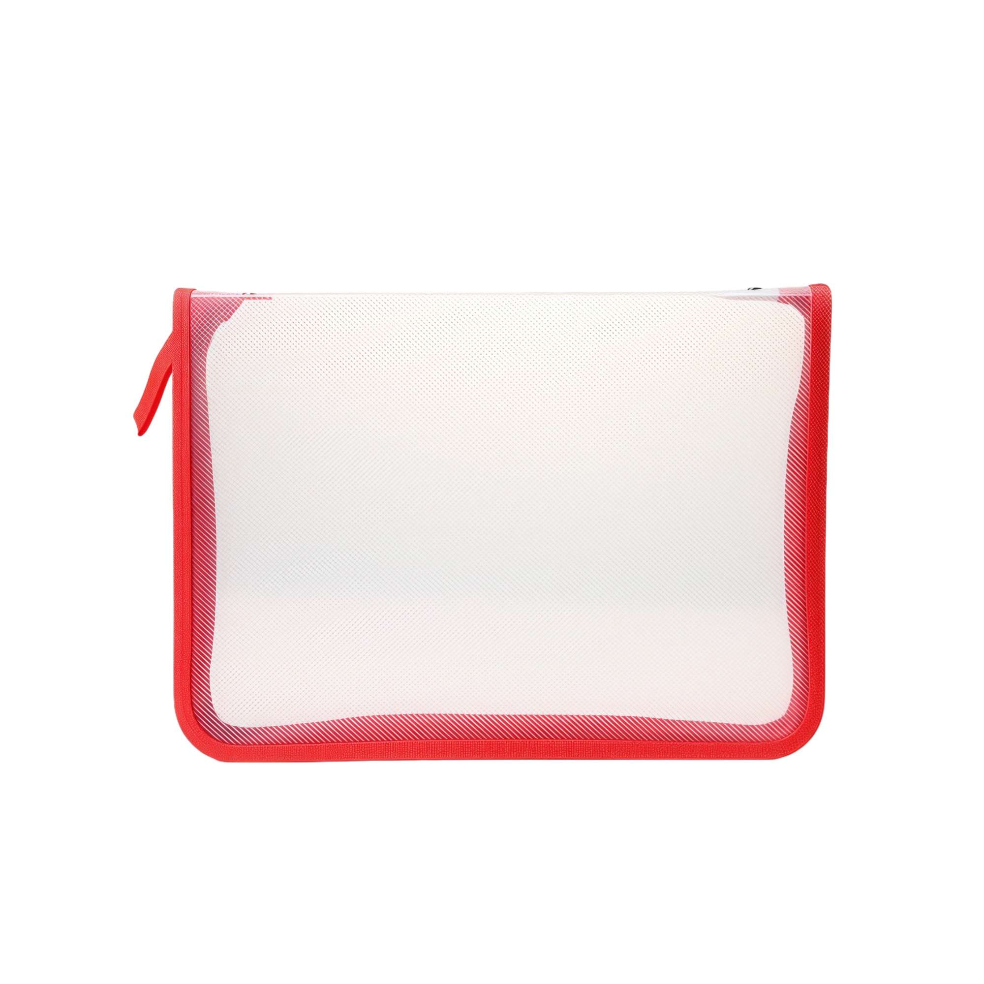 A4 Clear Twill PP Zipper File Folder, Large Capacity 2