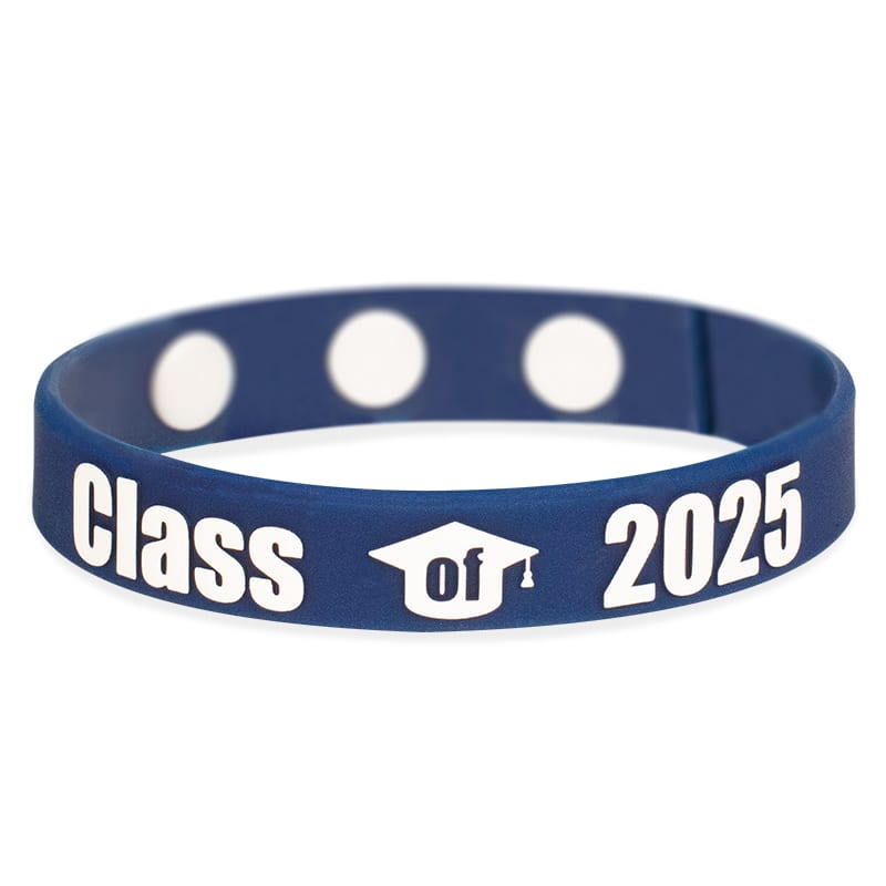 Embossed Printed Silicone Adjustable Wristbands 209