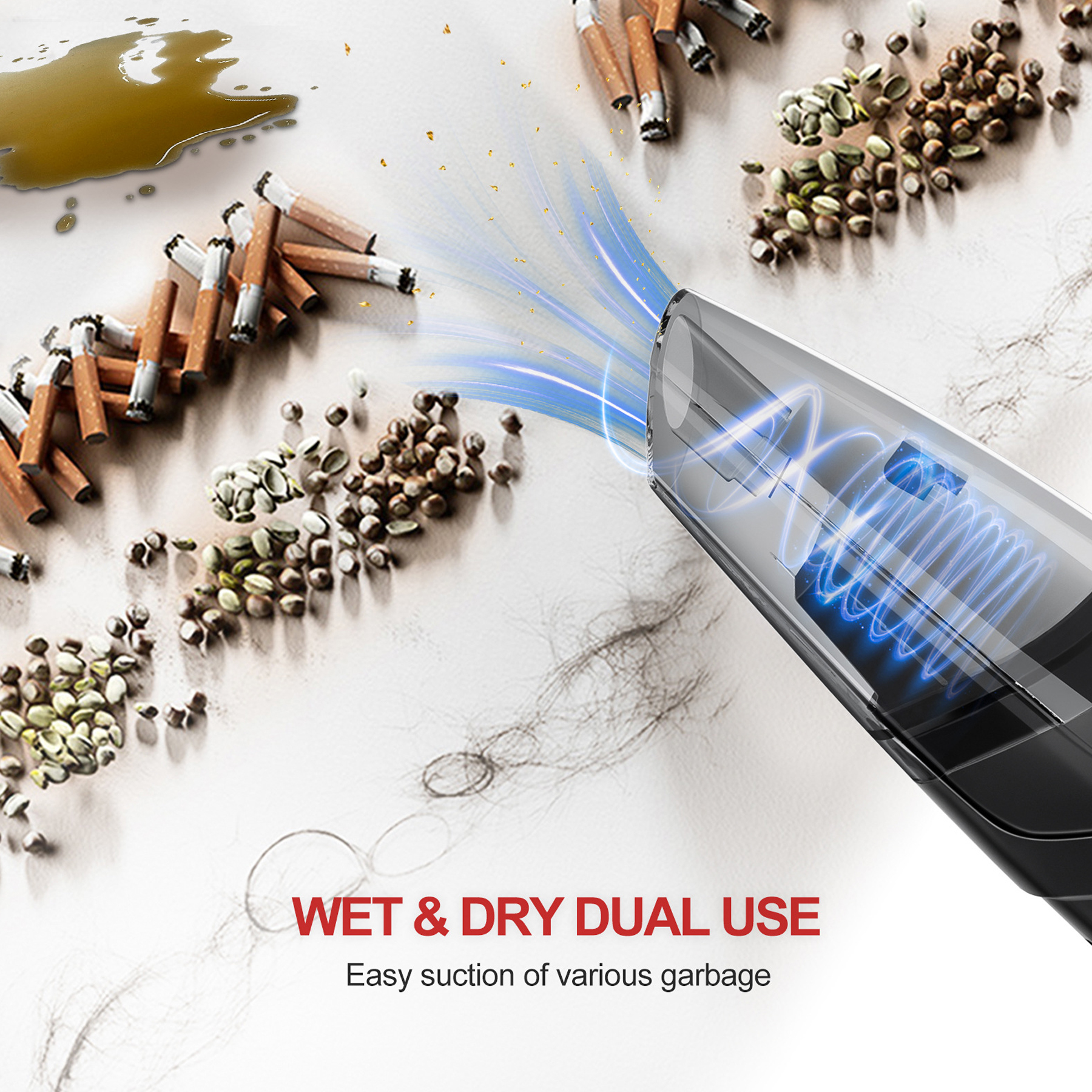 Portable Car Vacuum with LED Light 3