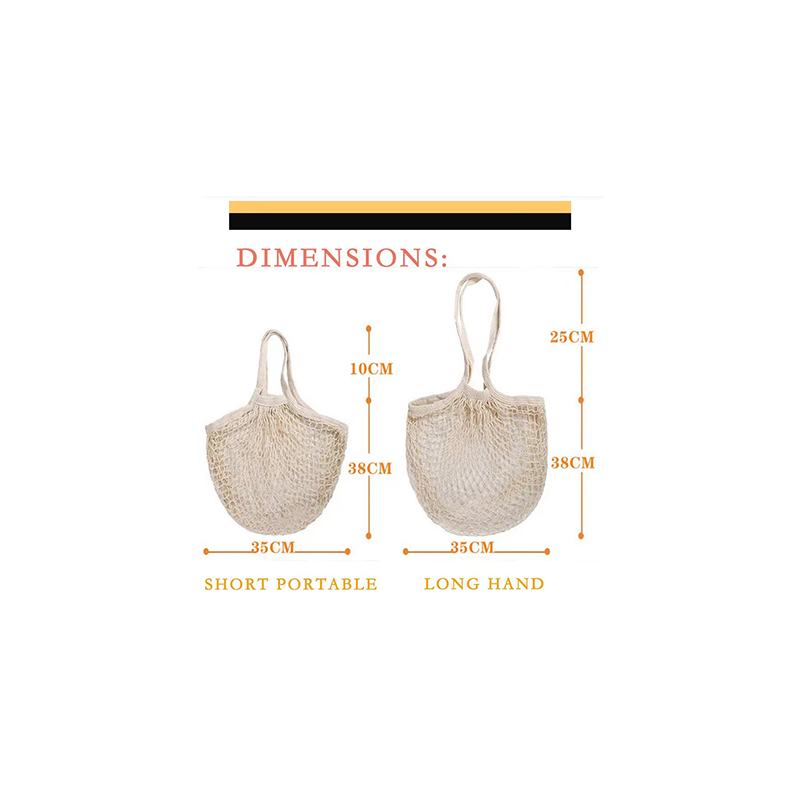 Short Handle Eco Market Shopping Net Handbag 6