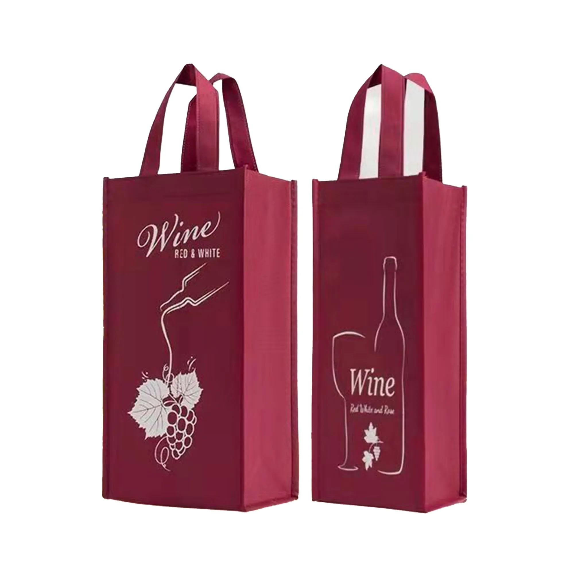 Non-Woven Two Bottle Wine Bags
