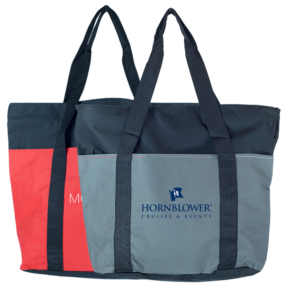 2 Tone Wide Mouth Tote Bag