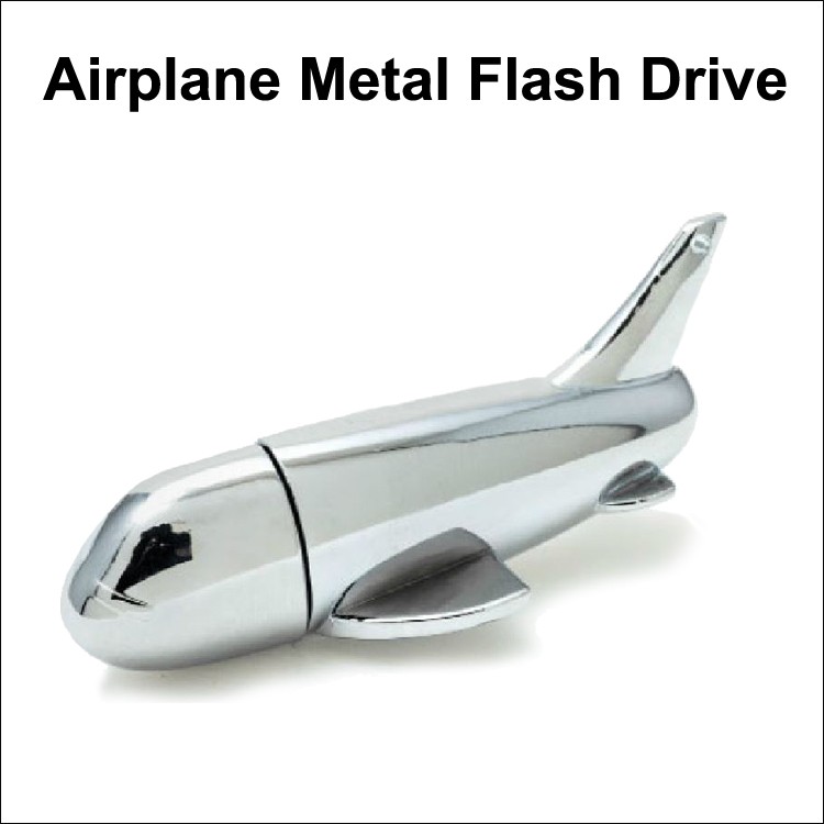 Airplane Metal  Flash Drive-  4 GB Memory