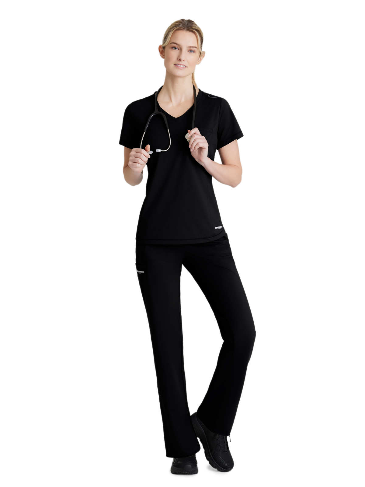 Skechers Slip-Ins - Women's One-Pocket Curved Neck Flow Scrub Top 3