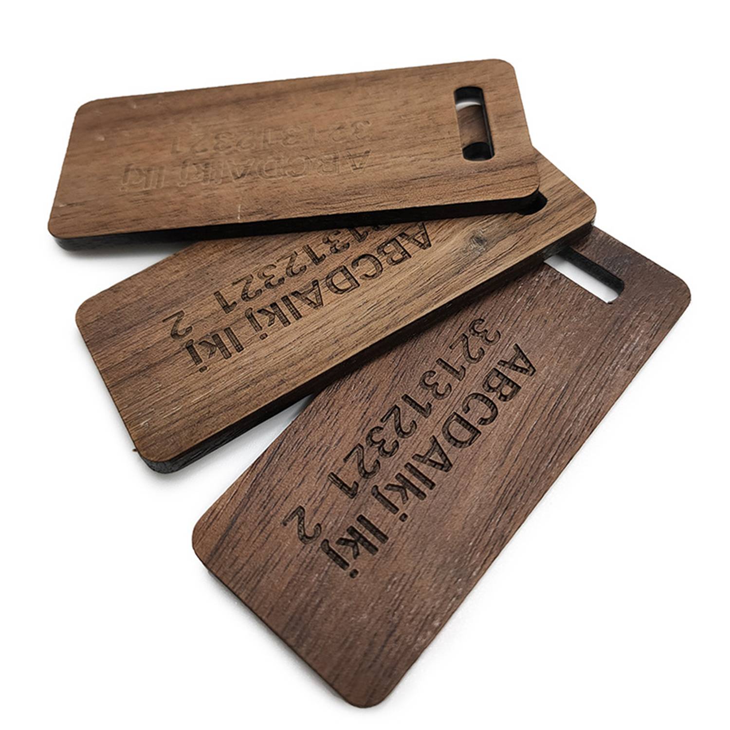 Creative Leather Wooden Keychain 2