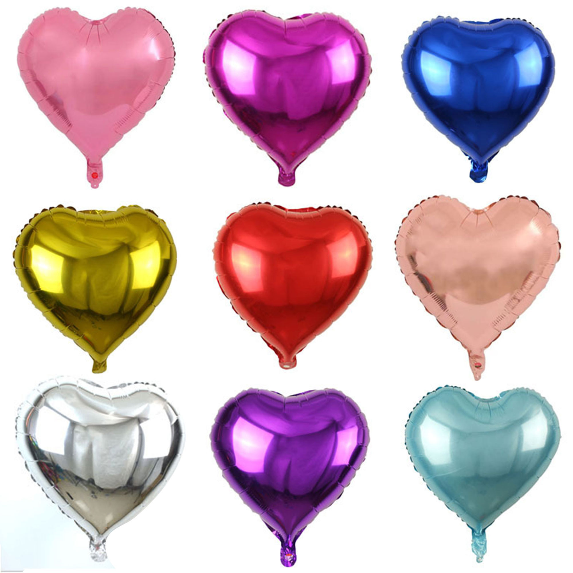 18 Inch Large Shiny Colorful Foil Balloons 4