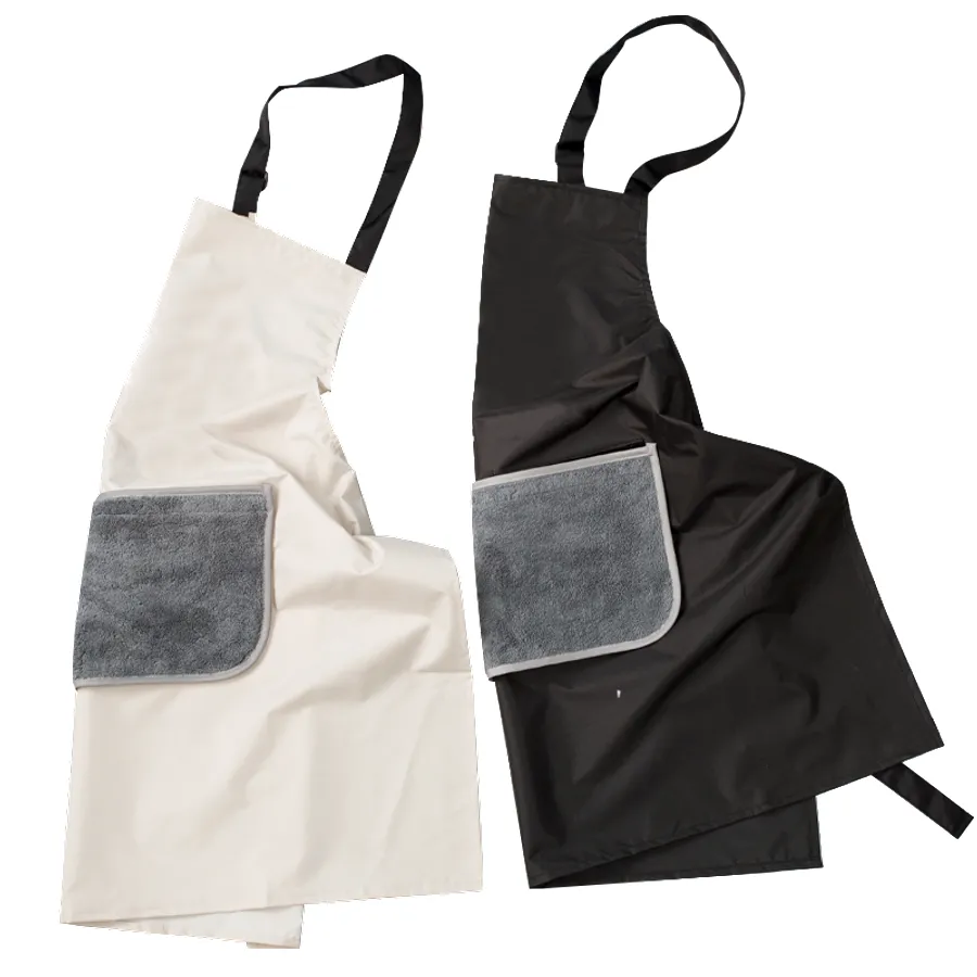 Floral Apron with Hand Wiping Pocket 8