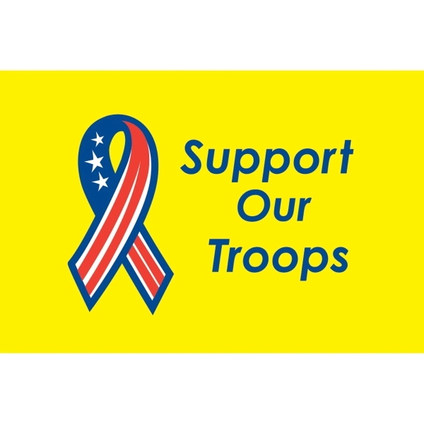 Support Our Troops Car Flag 2