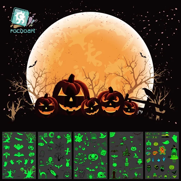 Halloween Luminous Tattoo Sticker 2