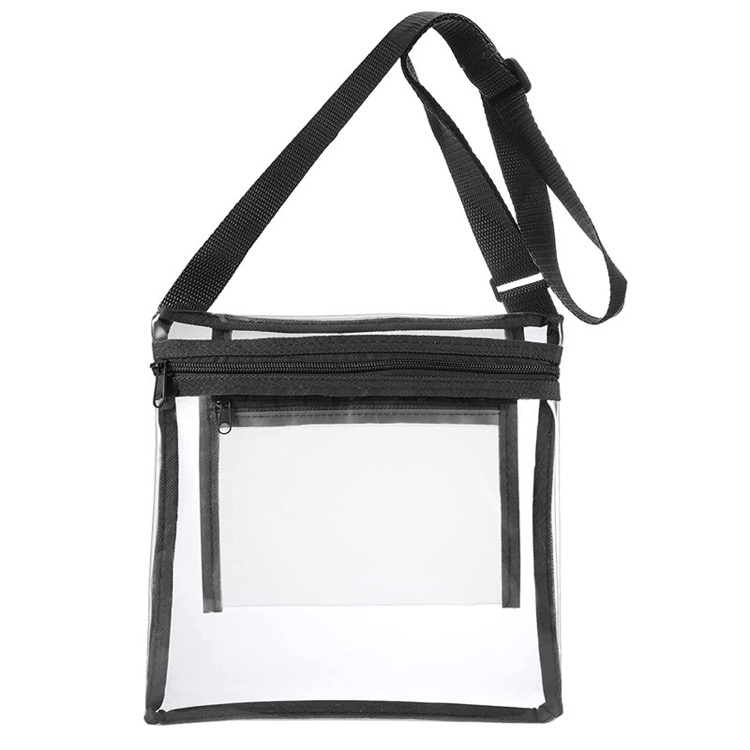 Clear Crossbody Bag Messenger Shoulder Bag w/Adjustable Strap 3