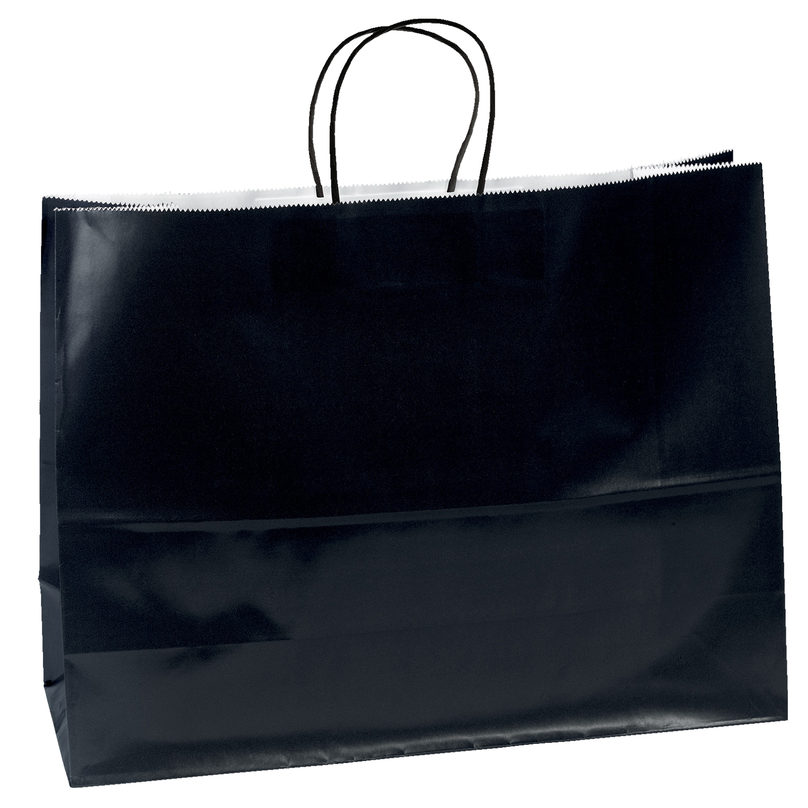 Aubrie™ - Gloss Shopper - Black Bag - Foil Print 2