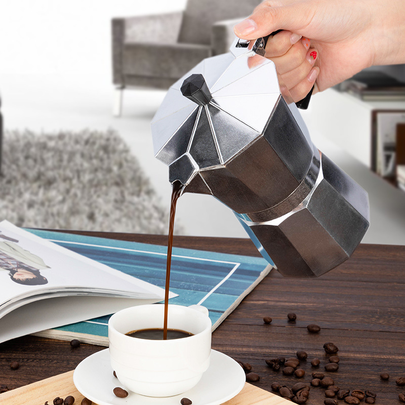 Classic Stovetop Espresso Maker W/ Great Flavored Strong Espresso---2 cups 6