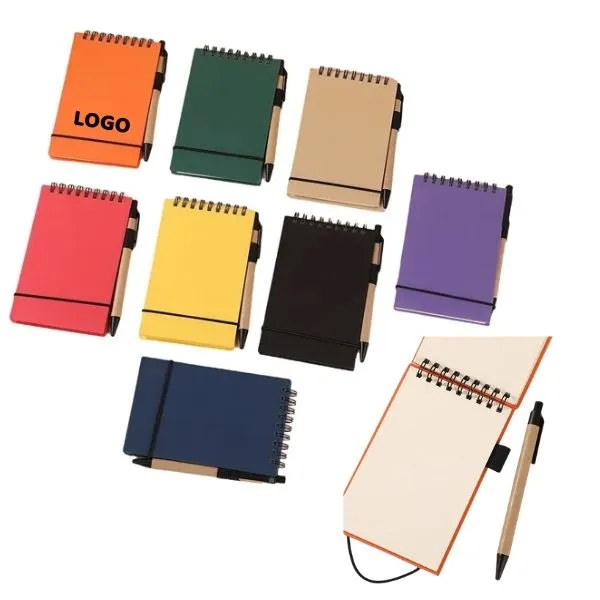 A6 Spiral Notebook and Pen Set 6