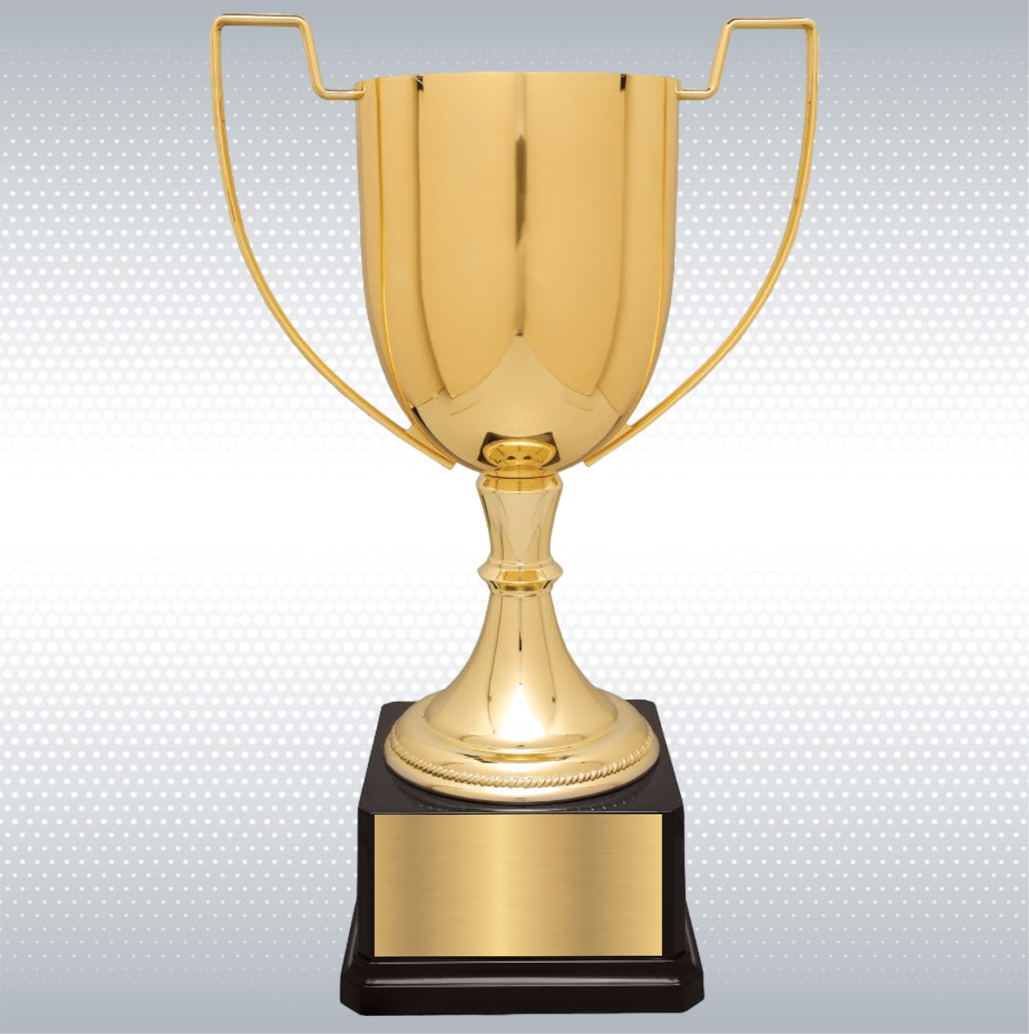 14 1/4" Completed Zinc Cup Trophy on Plastic Base 2