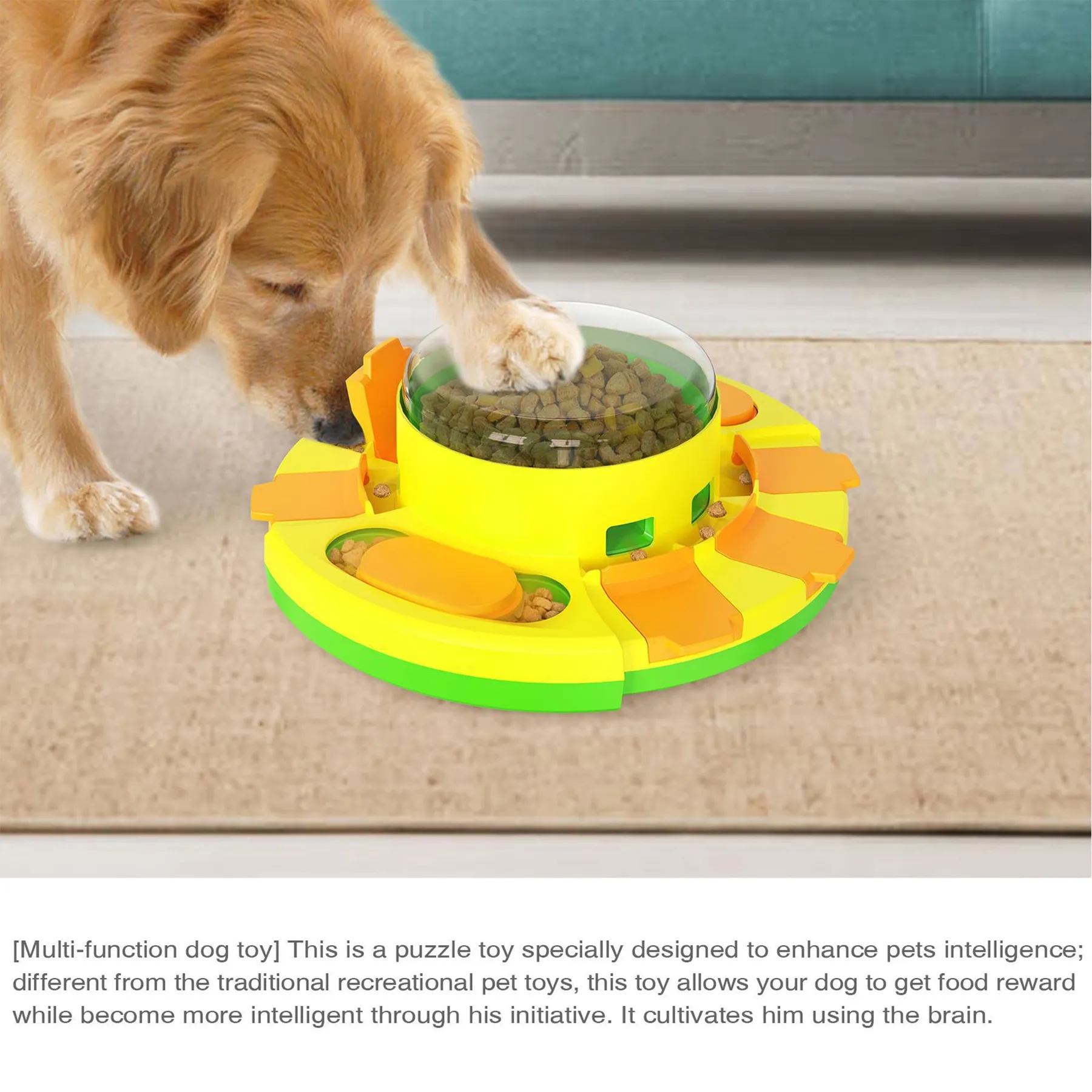 Plastic Dog Puzzle Press Leaky Feeder 2