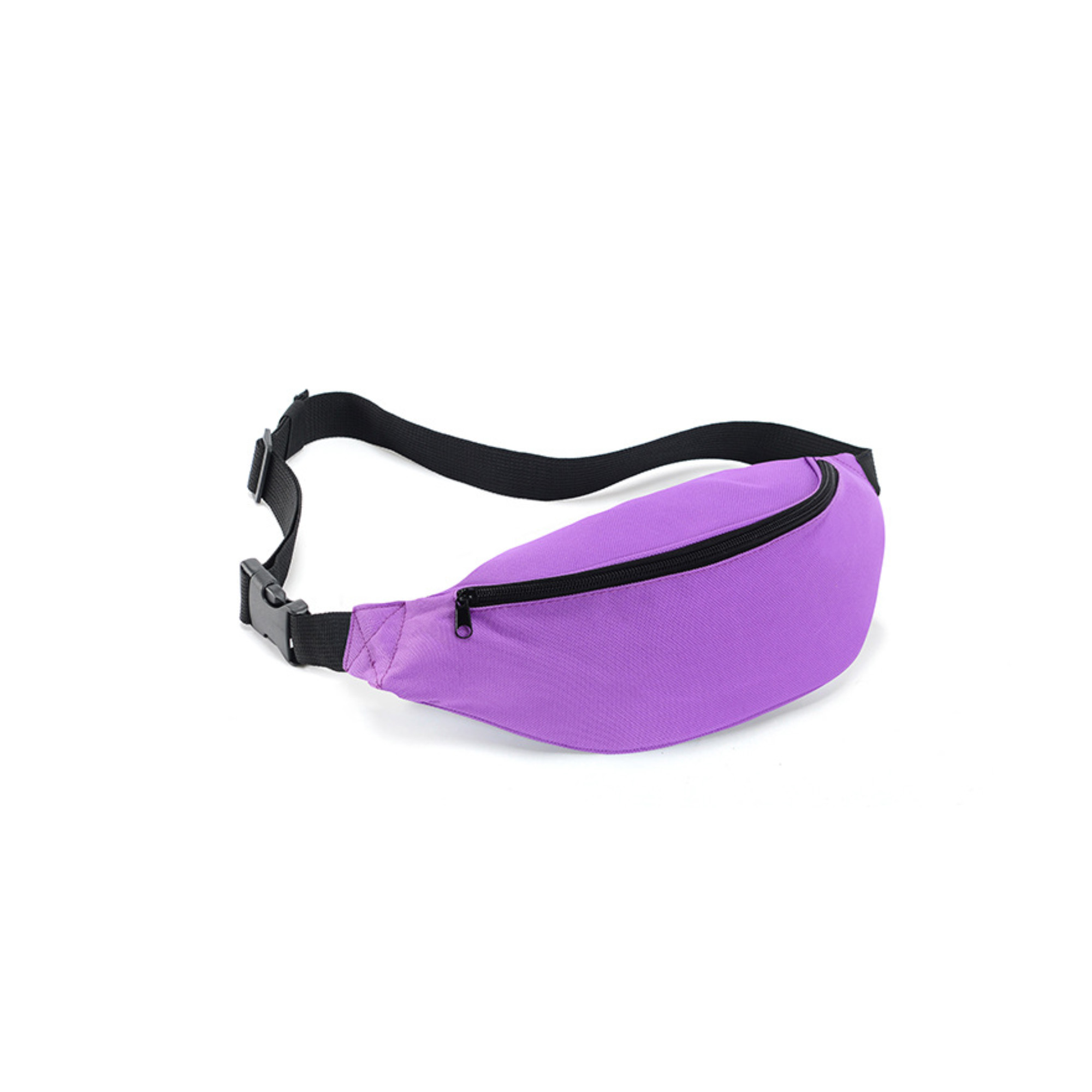 Polyester Fanny Pack With Three Zip Pockets 14.6" 5