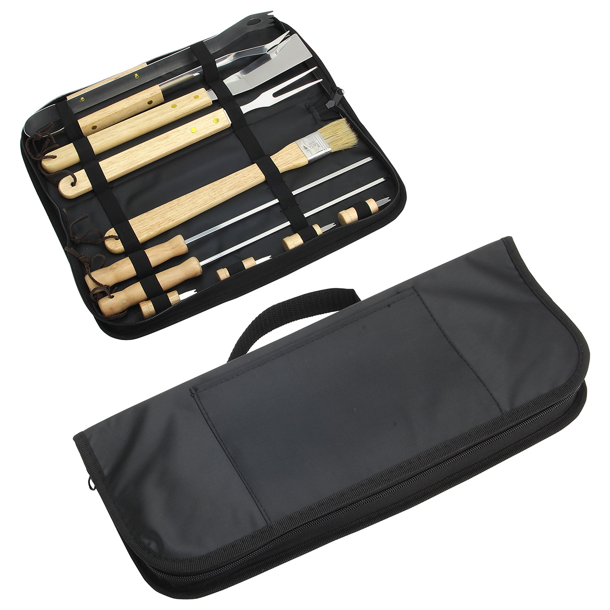 Redwood 10-piece Stainless Steel BBQ Set with Carrying Bag 3