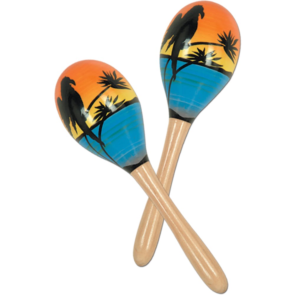 Tropical Party Maracas - 8" 2