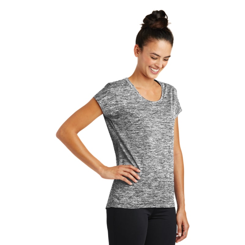 Sport-Tek Women's PosiCharge Electric Heather Sporty Tee. 13