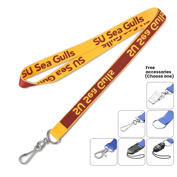 3/4" Fine Woven Lanyard 2