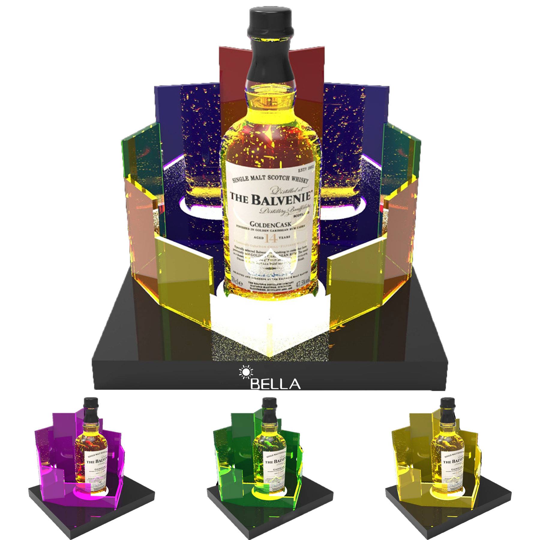 LED Lighted Liquor Bottle Display 3