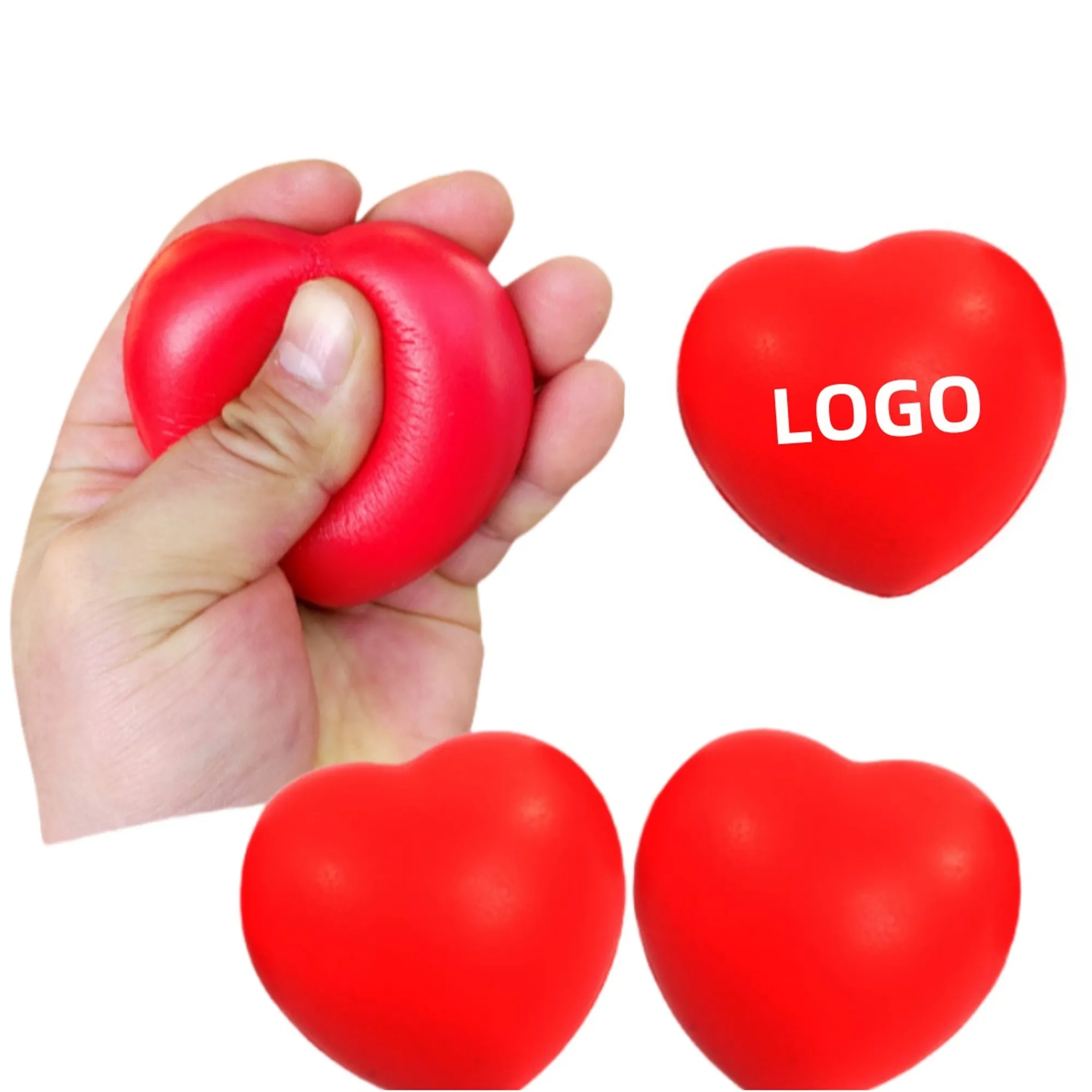 PU Foam Heart Stress Balls 5
