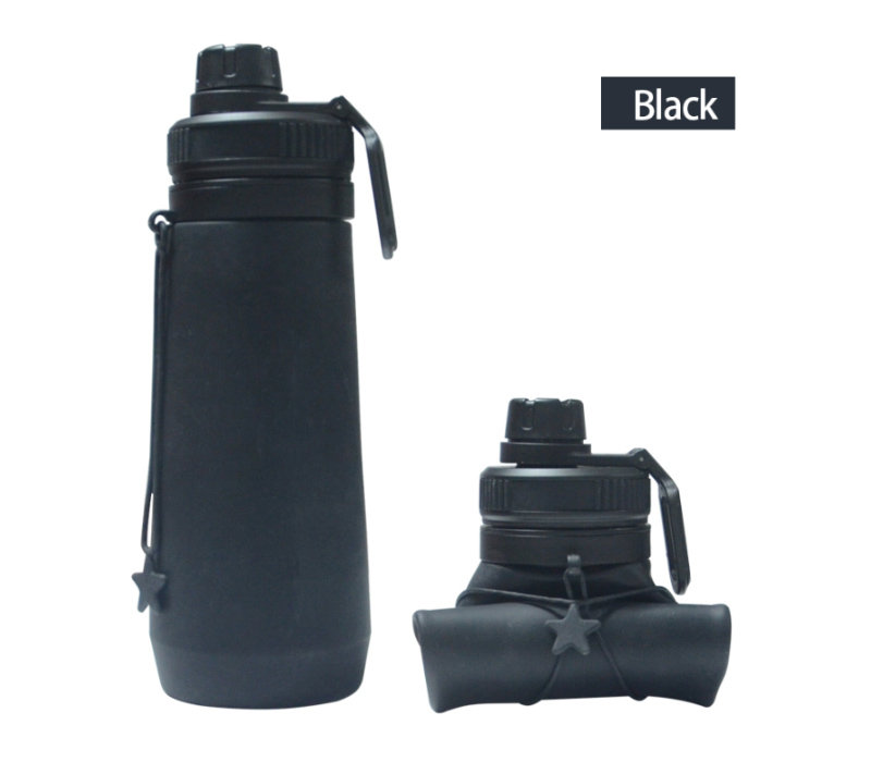 Foldable Silicone Water Bottle, 23 oz. 8