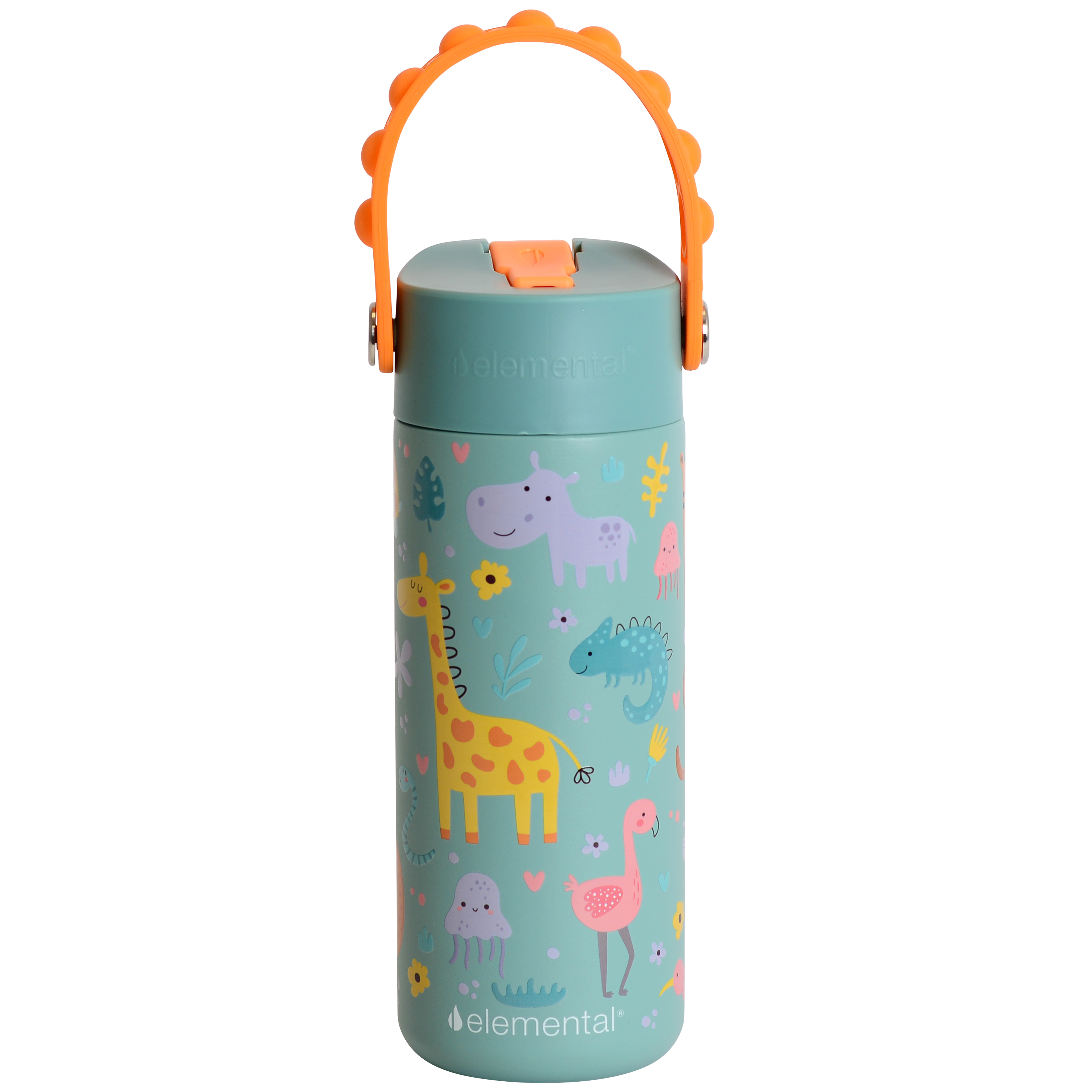 Elemental® Core Series 18oz Pop Fidget Stainless Steel Water Bottle - Vacuum Insulated - BPA-Free 46