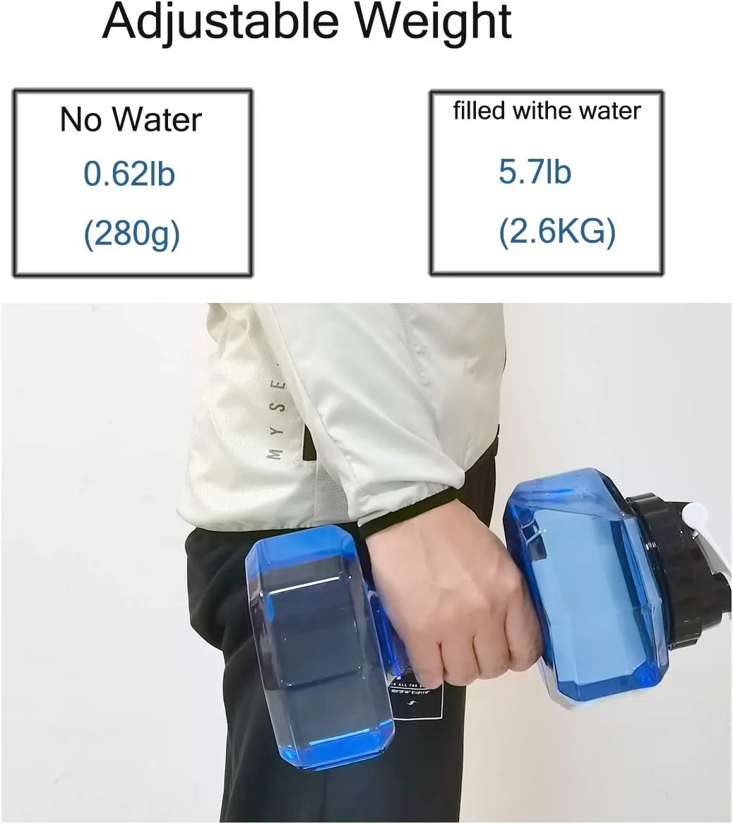 Dumbbell Water Bottle 2.6L Large Capacity 4