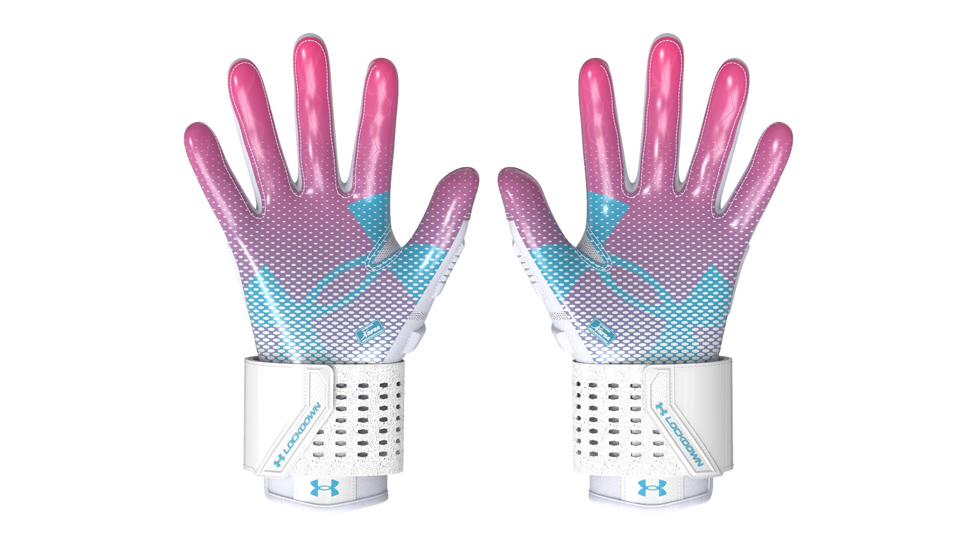 UA Lockdown Men's Football Gloves 4