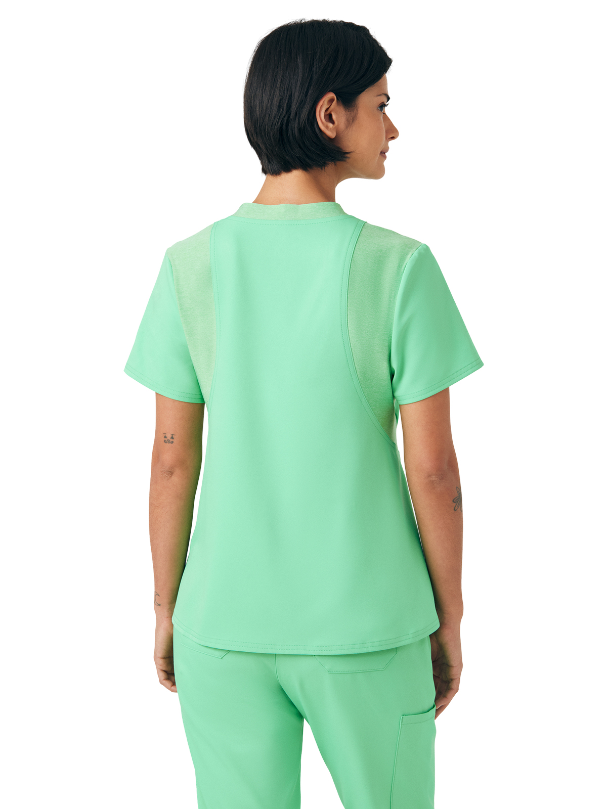 White Cross - VIBE - Women's Two-Pocket Knit Collar V-Neck Top 21