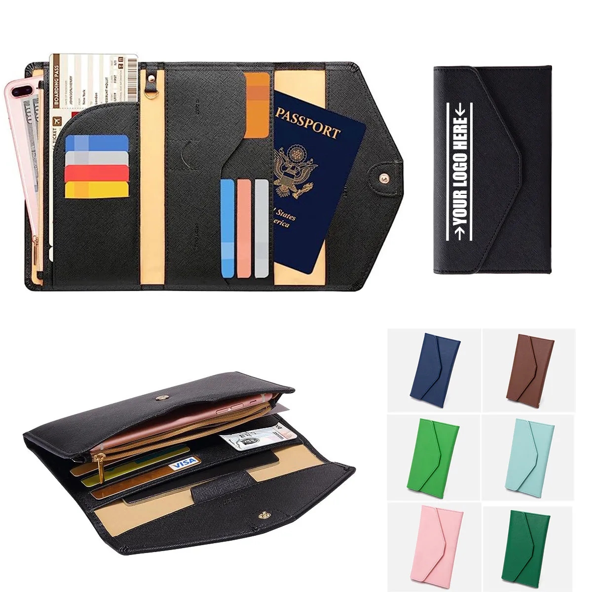 Mulitple RFID Passport Holder Travel Wallet 2