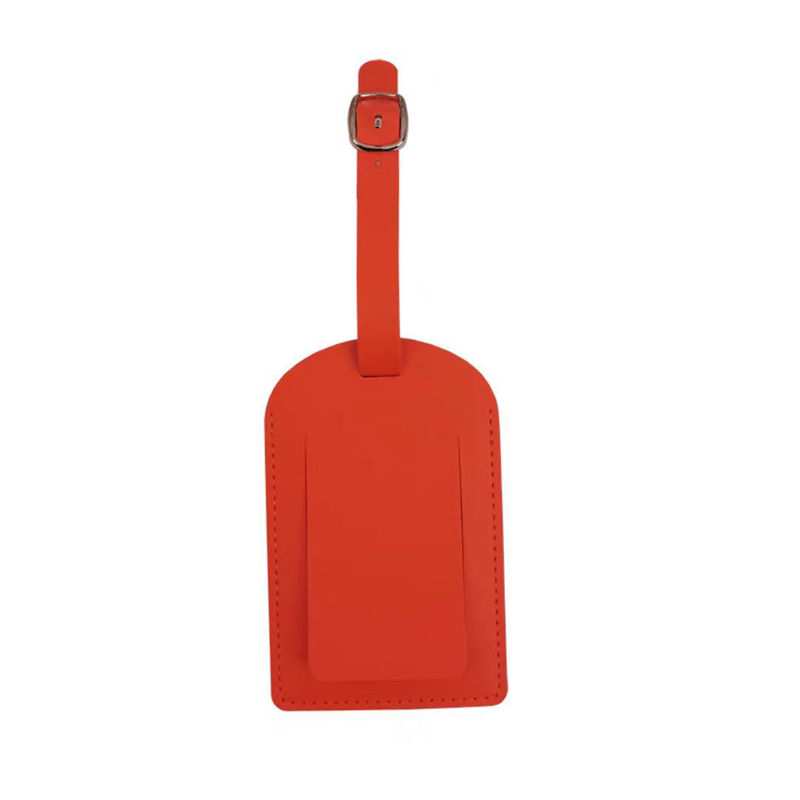 PU Leather Luggage Tag W/ Flip Open Window 9
