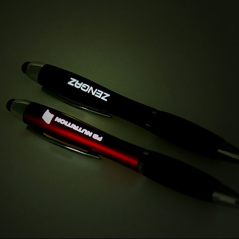 Stylus Ballpoint Pen for Touch Screens w/LED Light 5